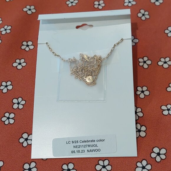 LC Laura Conrad Gold Tone Crystal & Simulated Multi-color Necklace & Earrings - Picture 4 of 10